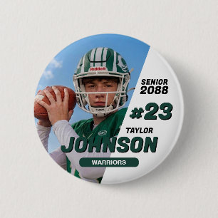 Badge Rond 5 Cm Équipe de football Nuit des seniors Couleur person