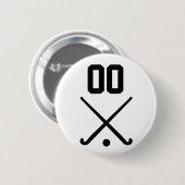 Badge Rond 5 Cm Équipe de hockey sur glace sur glace (Devant & derrière)