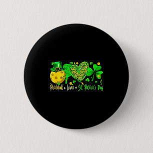 Badge Rond 5 Cm Équipe de joueur de Saint-Patrick de pickleball am