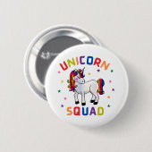Badge Rond 5 Cm Équipe de la licorne (Devant & derrière)