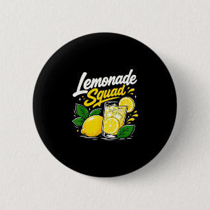 Badge Rond 5 Cm Équipe de limonade été boisson au citron amoureux