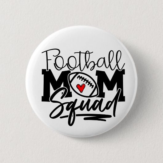 Badge Rond 5 Cm Équipe de maman de football (Devant)