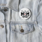 Badge Rond 5 Cm Équipe de maman de football (En situation)