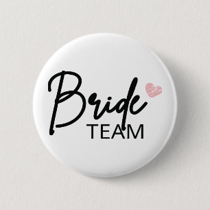 Badge Rond 5 Cm Équipe de mariée, Cadeau de demoiselle d'honneur, 