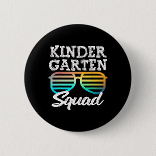 Badge Rond 5 Cm Équipe de maternelle amusante Sungles Enfants amus