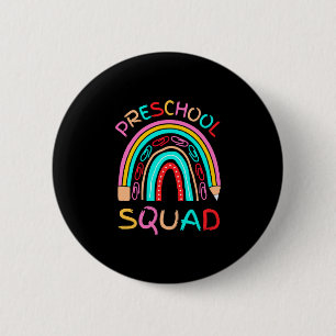 Badge Rond 5 Cm Équipe de maternelle hommes mignonne rétro rentrée