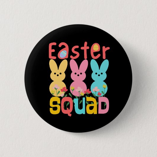 Badge Rond 5 Cm Équipe de Pâques (Devant)