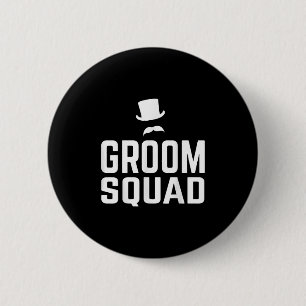 Badge Rond 5 Cm Équipe de préparation du marié Cadeau de mariage d