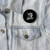 Badge Rond 5 Cm Équipe de quilles Funny Split Happens Équipe de bo (En situation)