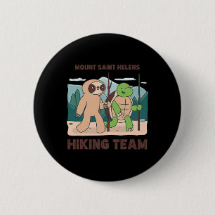 Badge Rond 5 Cm Équipe de randonnée du mont Saint Helens expéditio