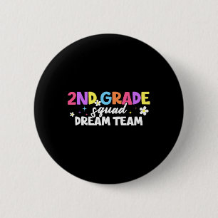 Badge Rond 5 Cm Équipe de rêve de 2e année Professeur Élève Ck à S