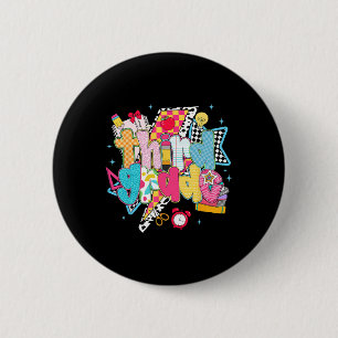 Badge Rond 5 Cm Équipe de rêve de 3e année Prépa Rentrée scolaire