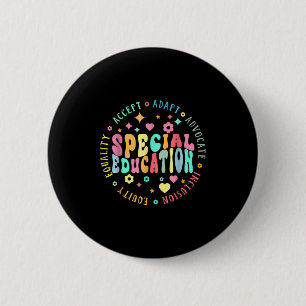 Badge Rond 5 Cm Équipe de rêve de l'équipe de l'éducation spéciale