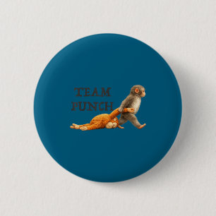 Badge Rond 5 Cm Équipe de singe bébé frappe mème de singe drôle Bé
