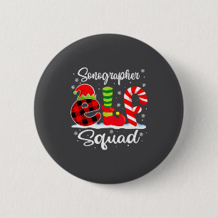 Badge Rond 5 Cm Équipe de sonographeurs assortis X mas Elfe