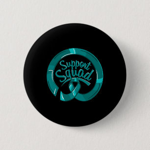 Badge Rond 5 Cm Équipe de soutien à la sensibilisation aux maladie