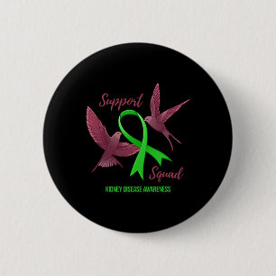Badge Rond 5 Cm Équipe de soutien à la sensibilisation aux maladie