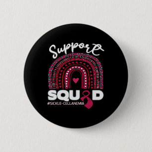 Badge Rond 5 Cm Équipe de soutien à l'anémie falciforme Burgundy R