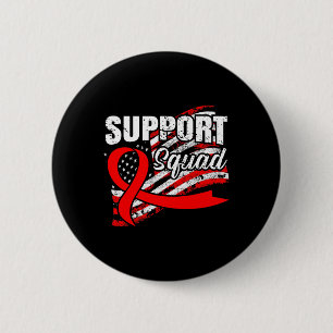 Badge Rond 5 Cm Équipe de soutien au cancer du sang États-Unis Sen