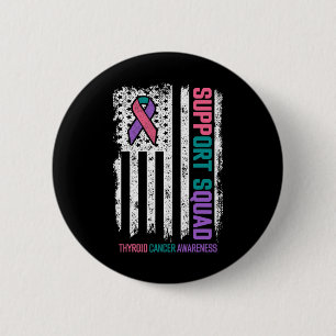 Badge Rond 5 Cm Équipe de soutien au cancer Sensibilisation au can