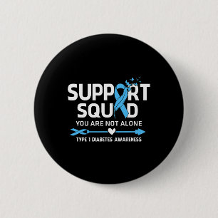 Badge Rond 5 Cm Équipe de soutien aux guerriers Type 1 Sensibilisa