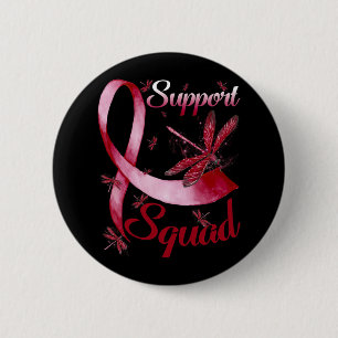 Badge Rond 5 Cm Équipe de soutien guerrier Dragonfly Cerveau Aneur