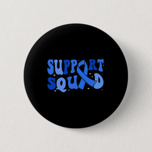 Badge Rond 5 Cm Équipe de soutien Type 1 Sensibilisation au diabèt