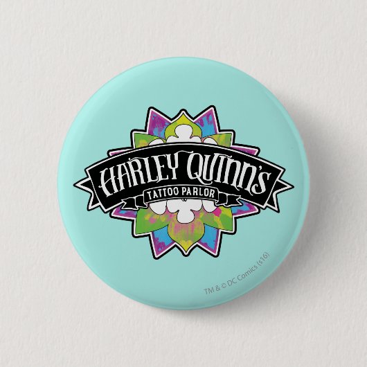Badge Rond 5 Cm Équipe de suicide | Harley Quinn's Tattoo Parlor L (Devant)