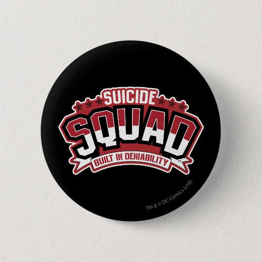 Badge Rond 5 Cm Équipe de suicide | Refus intégré (Devant)