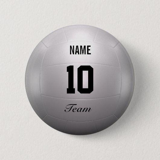 Badge Rond 5 Cm Équipe de volleyball (Devant)
