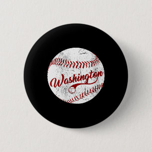 Badge Rond 5 Cm Équipe De Washington De Baseball féminin
