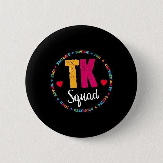 Badge Rond 5 Cm Équipe d'enseignants de l'équipe de transition de (Devant)