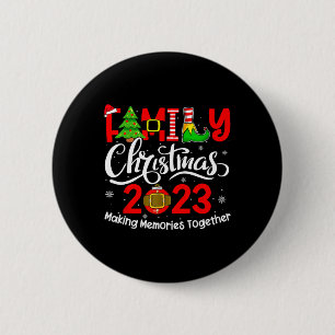 Badge Rond 5 Cm Équipe des costumes correspondants Noël 2023 pour