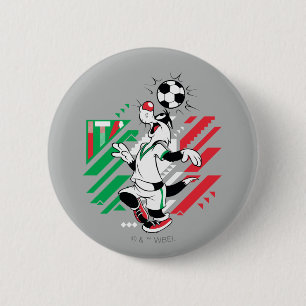 Badge Rond 5 Cm Équipe d'Italie de football Graphique SYLVESTER™