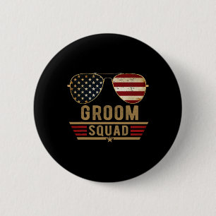 Badge Rond 5 Cm Équipe du marié Enterrement de vie de garçon Garço