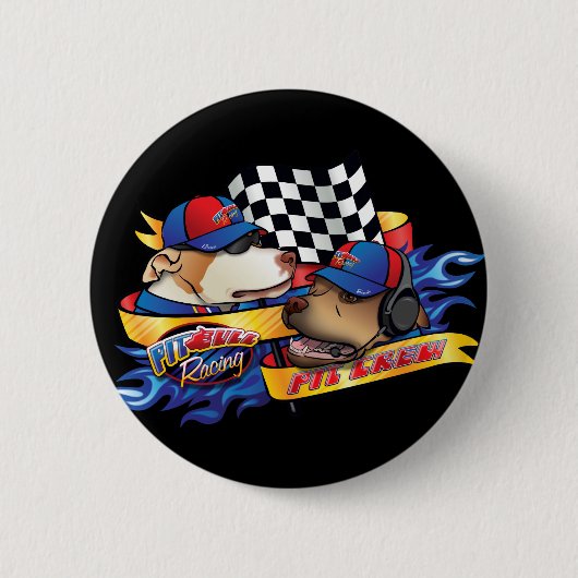 Badge Rond 5 Cm Équipe du stand de ravitaillement (Devant)