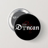 Badge Rond 5 Cm Équipe DUNCAN ! (bouton foncé) (Devant & derrière)
