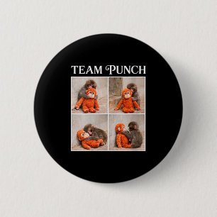 Badge Rond 5 Cm Équipe féminine de singe bébé mignon coup de poing