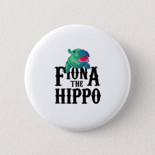 Badge Rond 5 Cm Équipe Fiona l'amour Hippopotamuss d'hippopotame