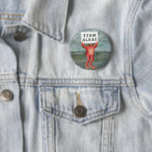 Badge Rond 5 Cm Équipe Grenouille algue (En situation)