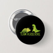 Badge Rond 5 Cm Équipe Herbivore Vegan (Devant & derrière)