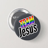 Badge Rond 5 Cm Équipe Jesus LGBTQ (Devant & derrière)