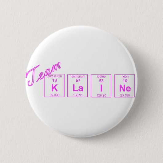 Badge Rond 5 Cm Équipe Klaine ! ! ! (Devant)