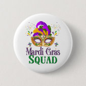 Badge Rond 5 Cm Équipe Mardi Gras (Devant)
