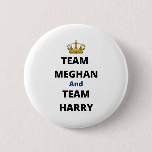 Badge Rond 5 Cm Équipe Meghan et Équipe Harry (Devant)