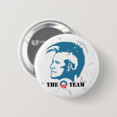 Badge Rond 5 Cm Équipe Obama 2012 (Devant & derrière)