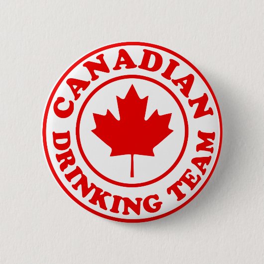 Badge Rond 5 Cm Équipe potable canadienne (Devant)