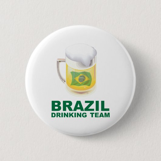 Badge Rond 5 Cm Équipe potable du Brésil (Devant)