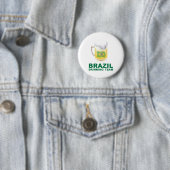 Badge Rond 5 Cm Équipe potable du Brésil (En situation)