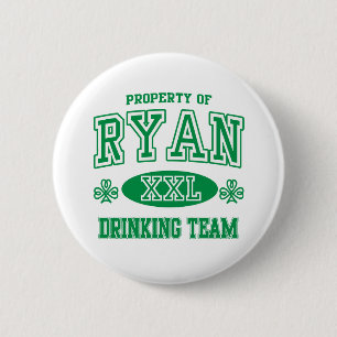 Badge Rond 5 Cm Équipe potable irlandaise de Ryan